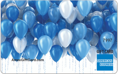 American Express Blue Balloons Gift Card