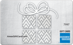 American Express Silver Metal Gift Card