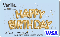 Puffy Balloons Visa Gift Card