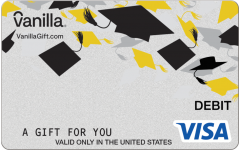 Graduation Gold Visa Gift Card